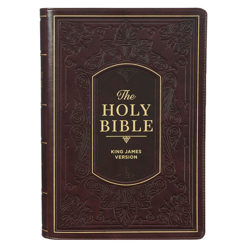 KJV Burgundy Faux Leather Study Bible with Thumb Index