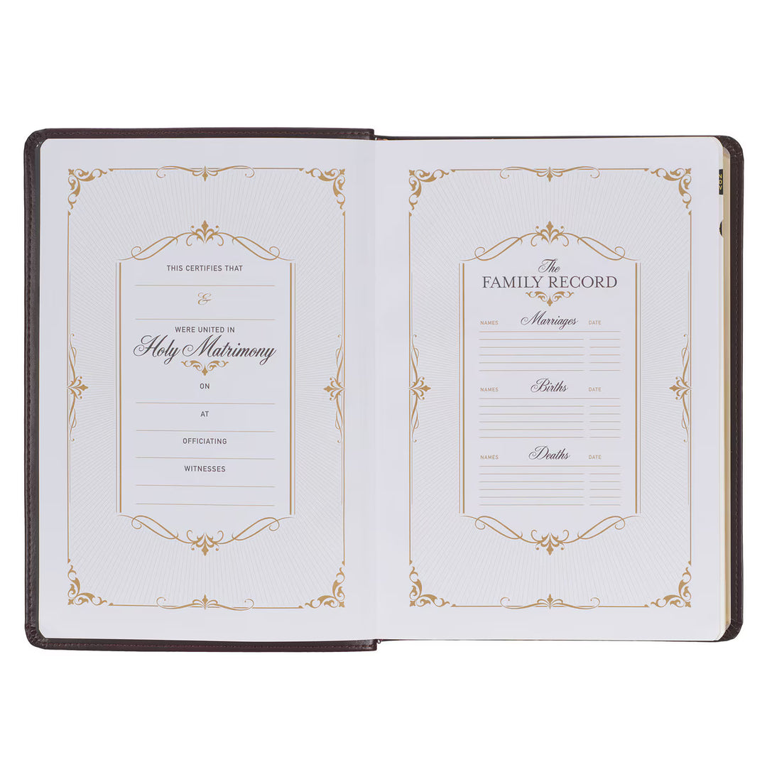 KJV Burgundy Faux Leather Study Bible with Thumb Index