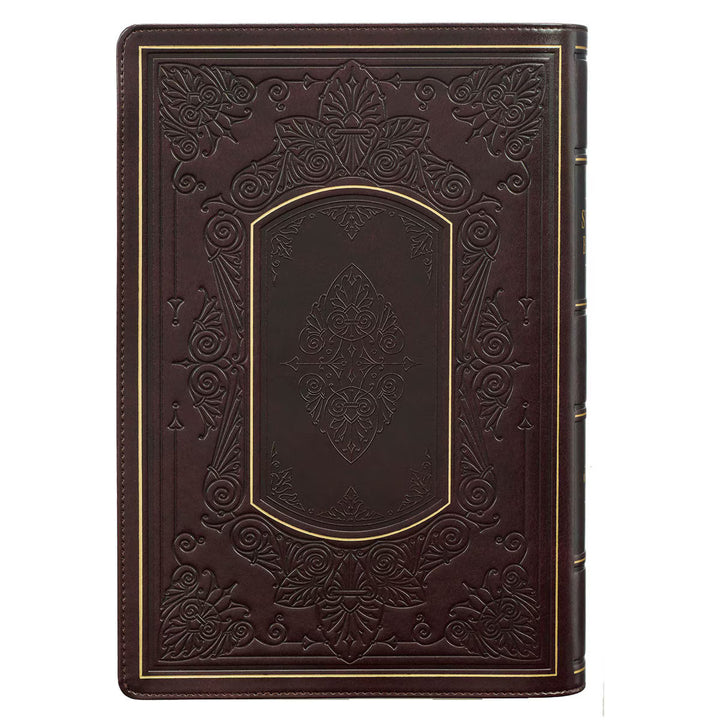 KJV Burgundy Faux Leather Study Bible with Thumb Index