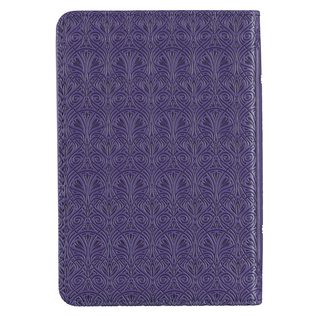 Purple Faux Leather King James Version Mini Pocket Bible