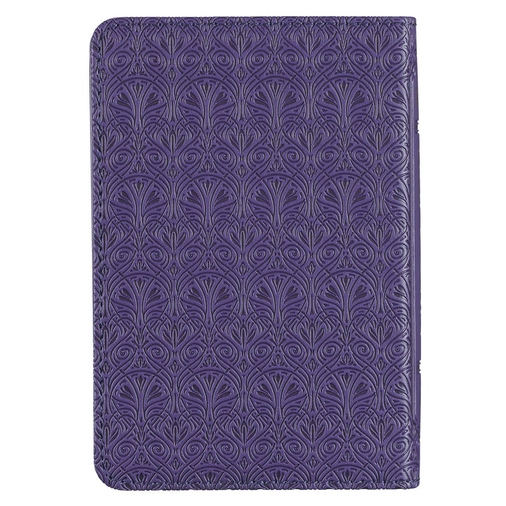 Purple Faux Leather King James Version Mini Pocket Bible