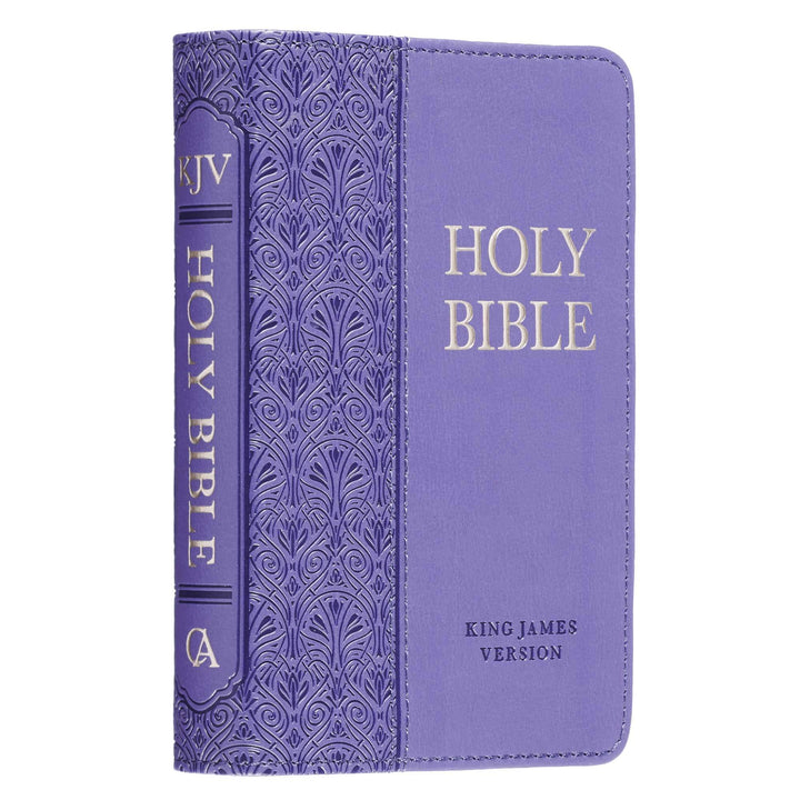 Purple Faux Leather King James Version Mini Pocket Bible