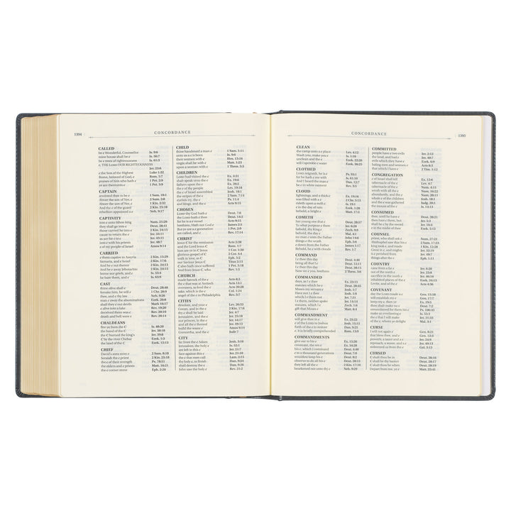 Iron Gray Faux Leather Hardcover Large Print King James Version Note-taking Bible