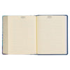 Blue Floral Faux Leather Hardcover Note-taking Bible