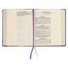 Blue Floral Faux Leather Hardcover Note-taking Bible