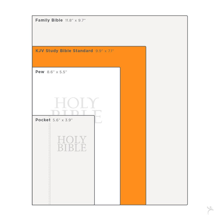 Diamond Grid Saddle Tan Faux Leather King James Version Study Bible with Thumb Index