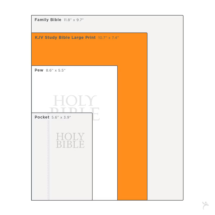 Black Hardcover Large Print King James Version Study Bible