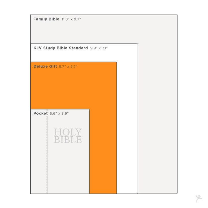 Pearlized Ivory Faux Leather King James Version Deluxe Gift Bible with Thumb Index