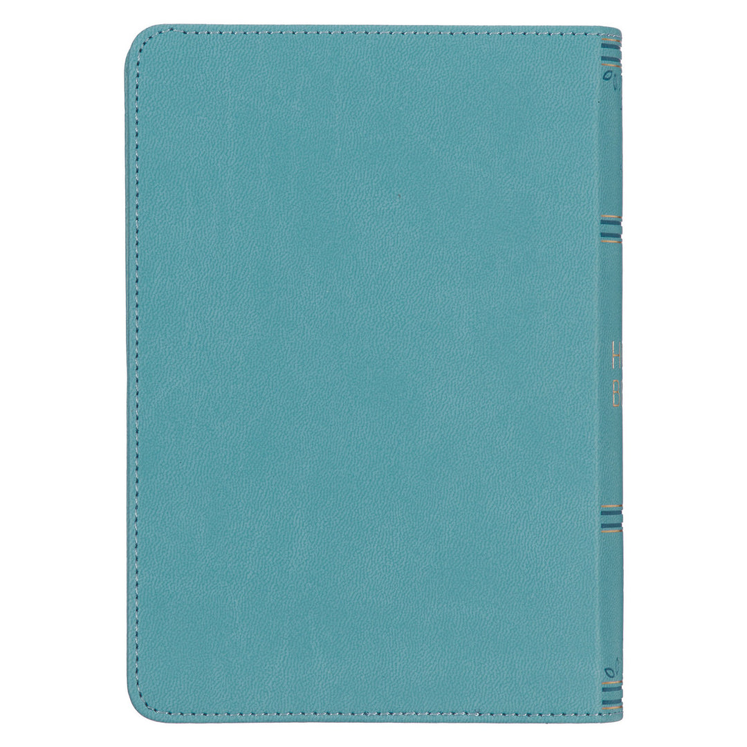 Aqua Blue Large Print Compact King James Version Bible