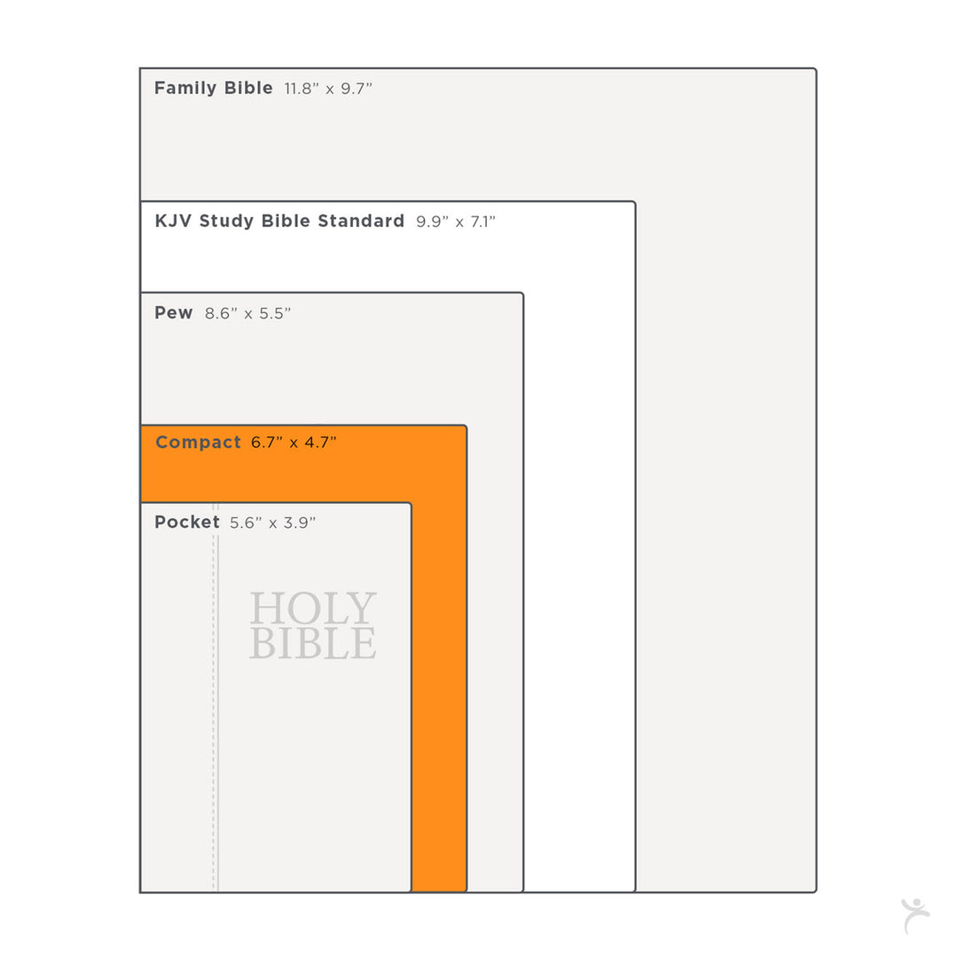 Aqua Blue Large Print Compact King James Version Bible