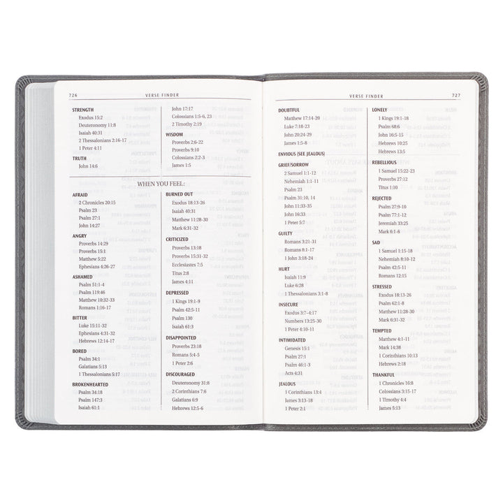 Charcoal Faux Leather Gift Edition King James Version Bible