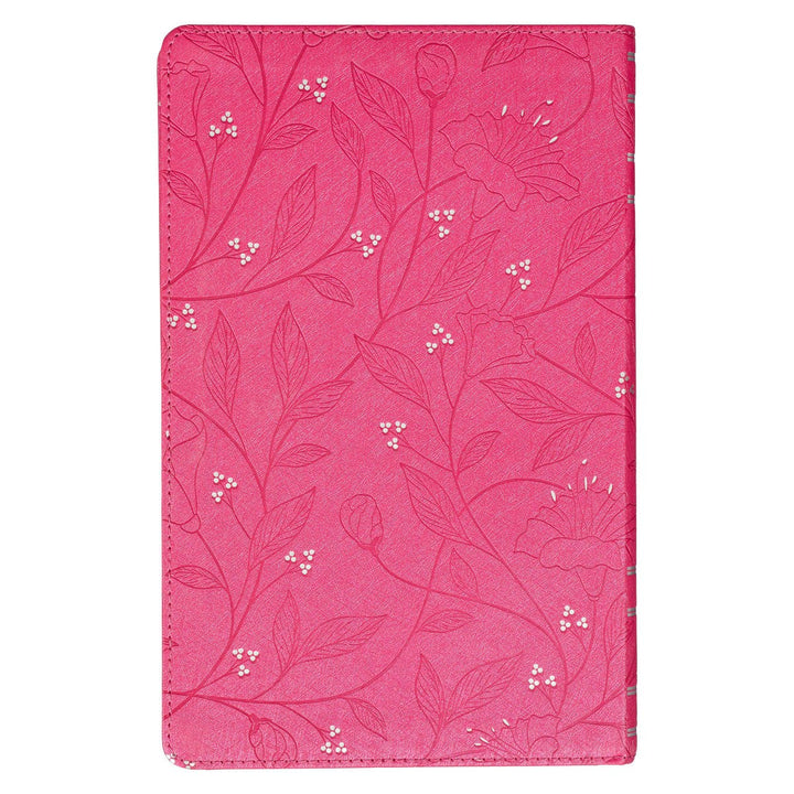 Pearlized Cherry Pink Faux Leather King James Version Gift Edition Bible (Font: 8-point) (No Bible Tabs)