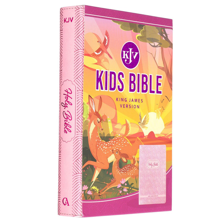 Blossom Pink Heart Faux Leather King James Version Kid&