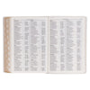 White Faux Leather Super Giant Print King James Version Bible with Thumb Index