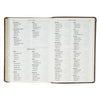 Brown Crown of Thorns Giant Print Full-size King James Version Bible with Thumb Index