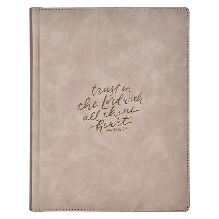 Trust Taupe Faux Leather Large Print King James Version Note-taking Bible