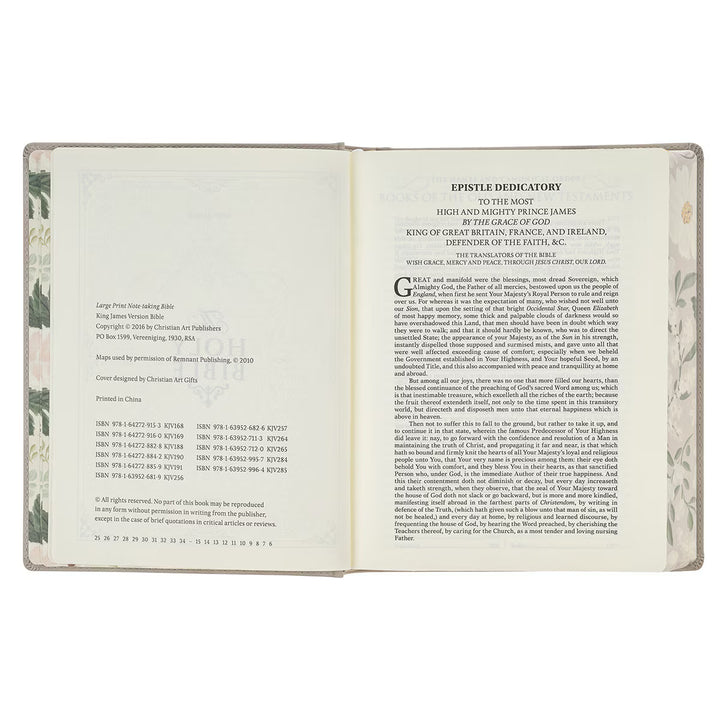 Trust Taupe Faux Leather Large Print King James Version Note-taking Bible