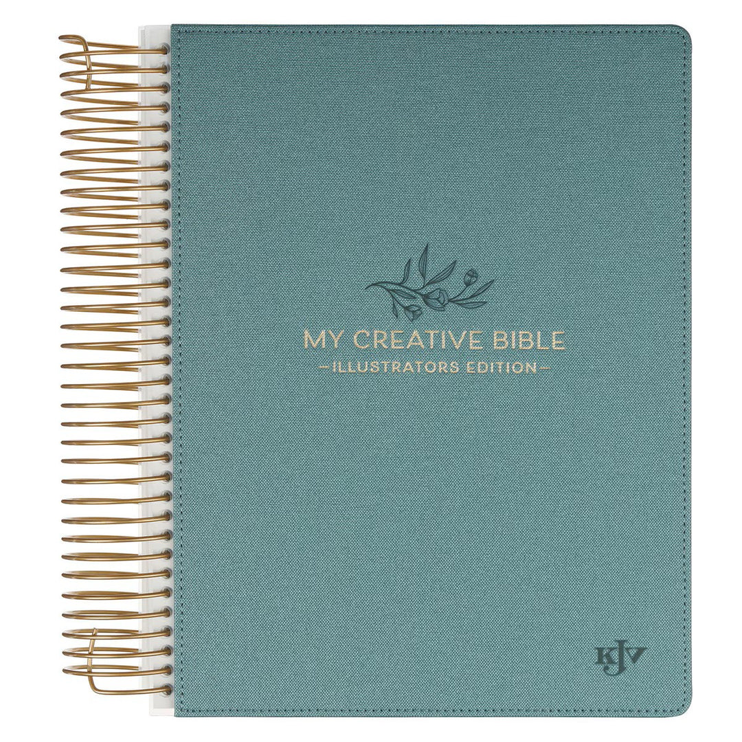 Teal Faux Leather Hardcover My Creative Bible Illustrators Edition