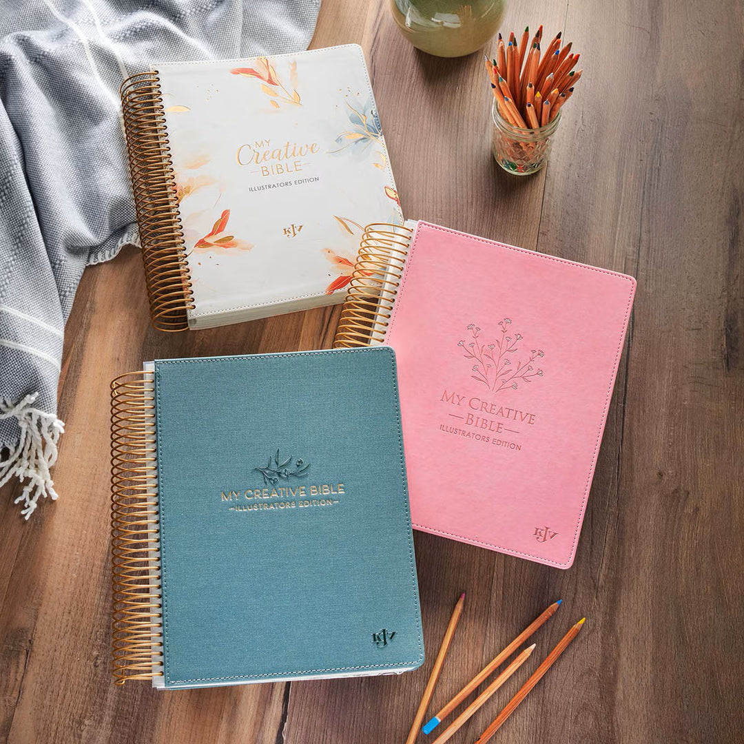 Teal Faux Leather Hardcover My Creative Bible Illustrators Edition