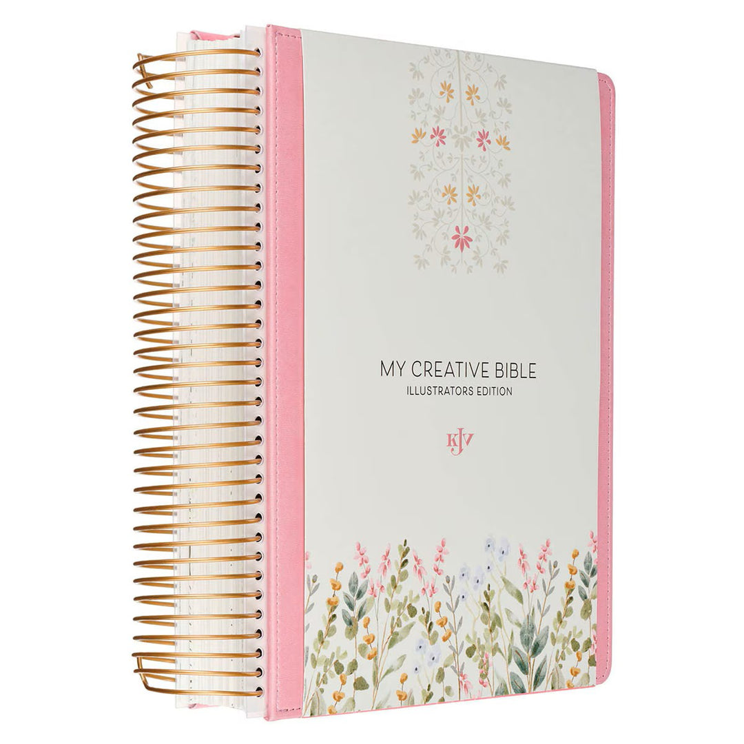 Pink Faux Leather Hardcover My Creative Bible Illustrators Edition