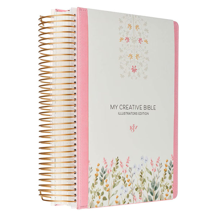 Pink Faux Leather Hardcover My Creative Bible Illustrators Edition
