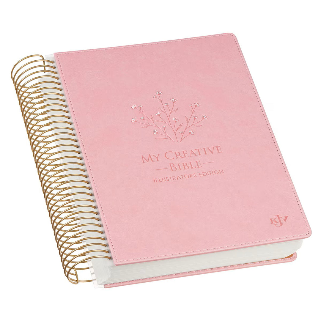 Pink Faux Leather Hardcover My Creative Bible Illustrators Edition