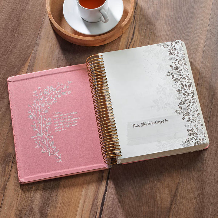 Pink Faux Leather Hardcover My Creative Bible Illustrators Edition