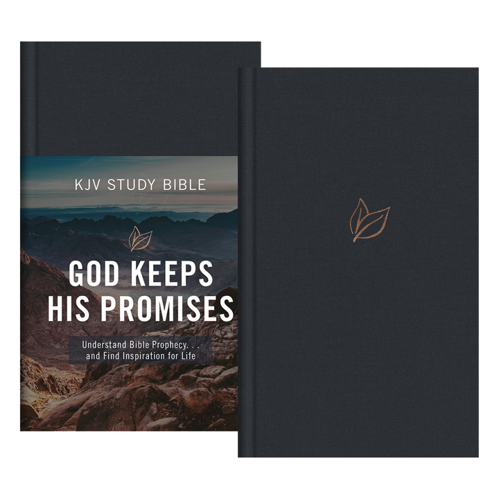 The God Keeps His Promises KJV Study Bible [Slate Leaf]