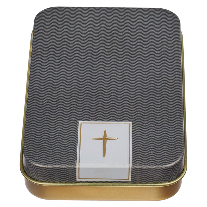 Plans Black Metal Keychain in Gift Tin - Jeremiah 29:1