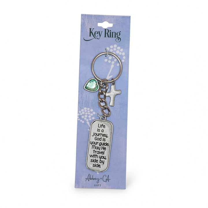 Life is a Journey, God is your Guide - Keyring