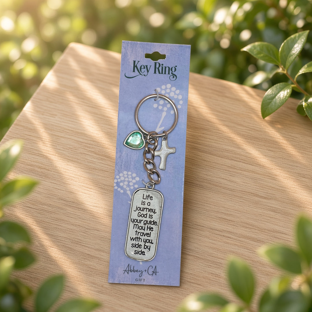 Life is a Journey, God is your Guide - Keyring