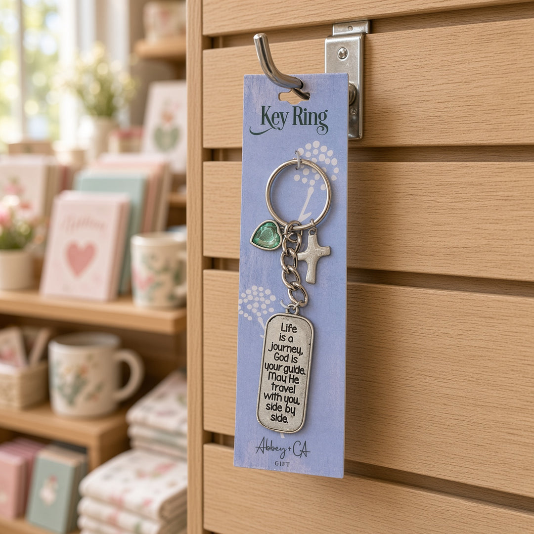 Life is a Journey, God is your Guide - Keyring