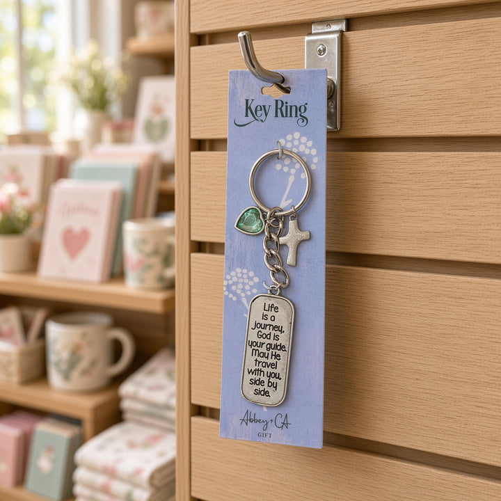 Life is a Journey, God is your Guide - Keyring