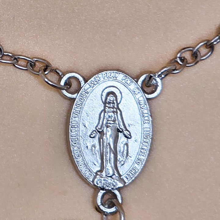 Lt Amethyst Bead - Car Rosary