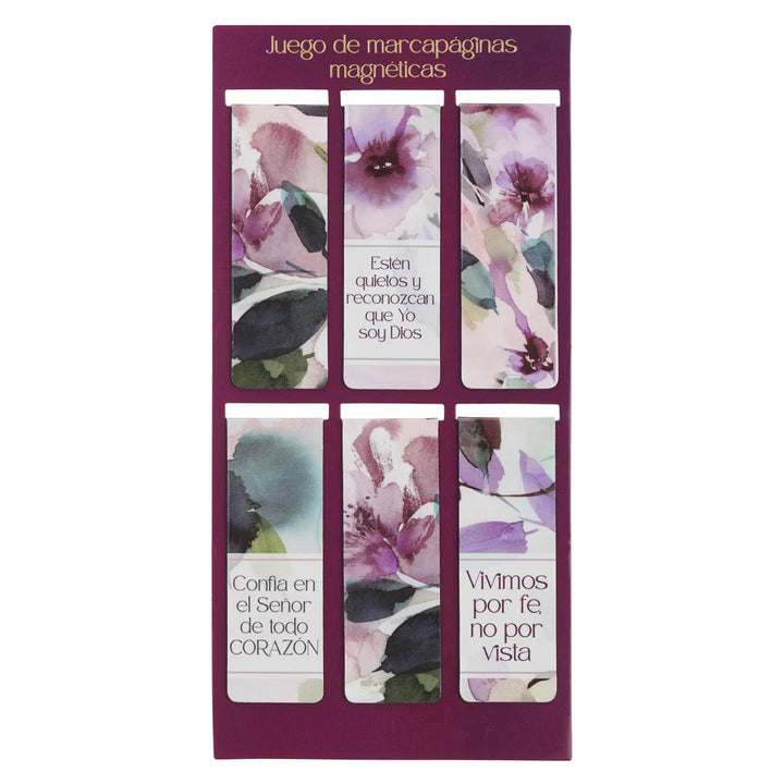 Juego de marcapáginas magnéticas “Florece como las flores”