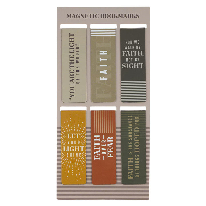 Faith and Light Magnetic Bookmark Set