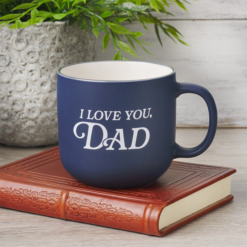 I Love You, Dad Navy Blue Ceramic Coffee Mug