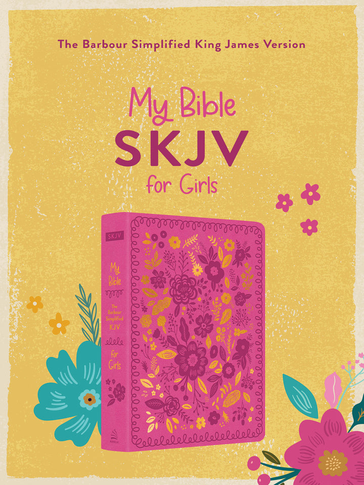 My Bible SKJV for Girls (Pink and Gold Florals)