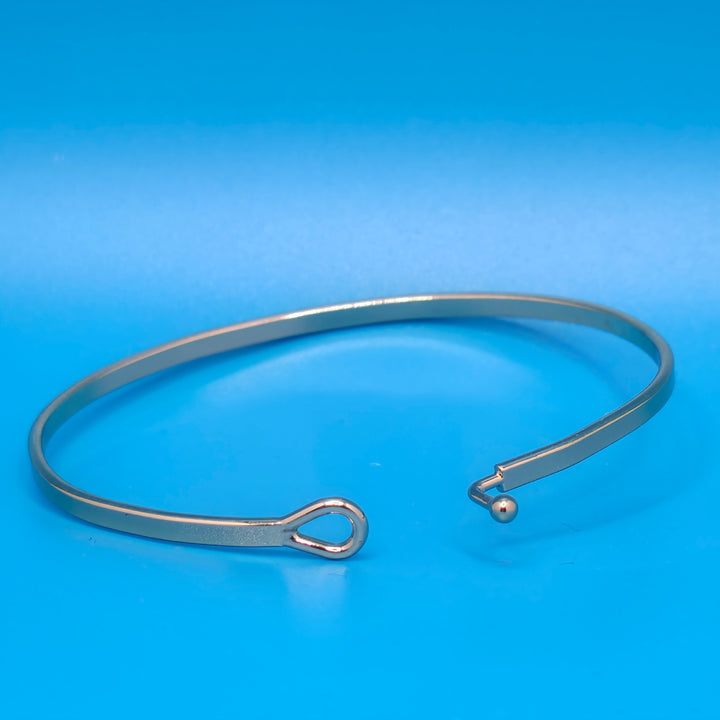 MY ONLY HOPE IS IN YOU Inspirational Message Bracelet Positive Message Engraved Thin Bangle - Jewelry