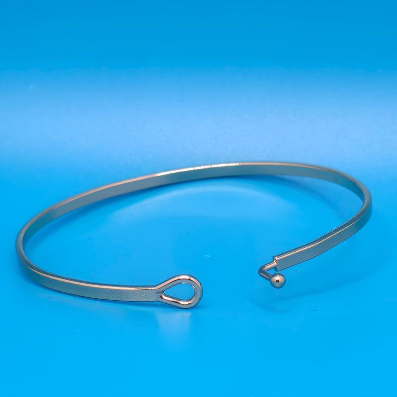 MY ONLY HOPE IS IN YOU Inspirational Message Bracelet Positive Message Engraved Thin Bangle - Jewelry