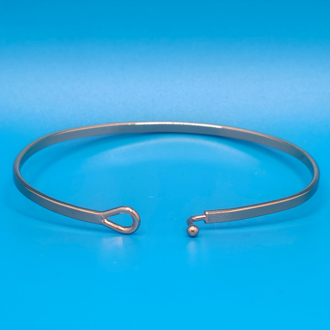 MY ONLY HOPE IS IN YOU Inspirational Message Bracelet Positive Message Engraved Thin Bangle - Jewelry