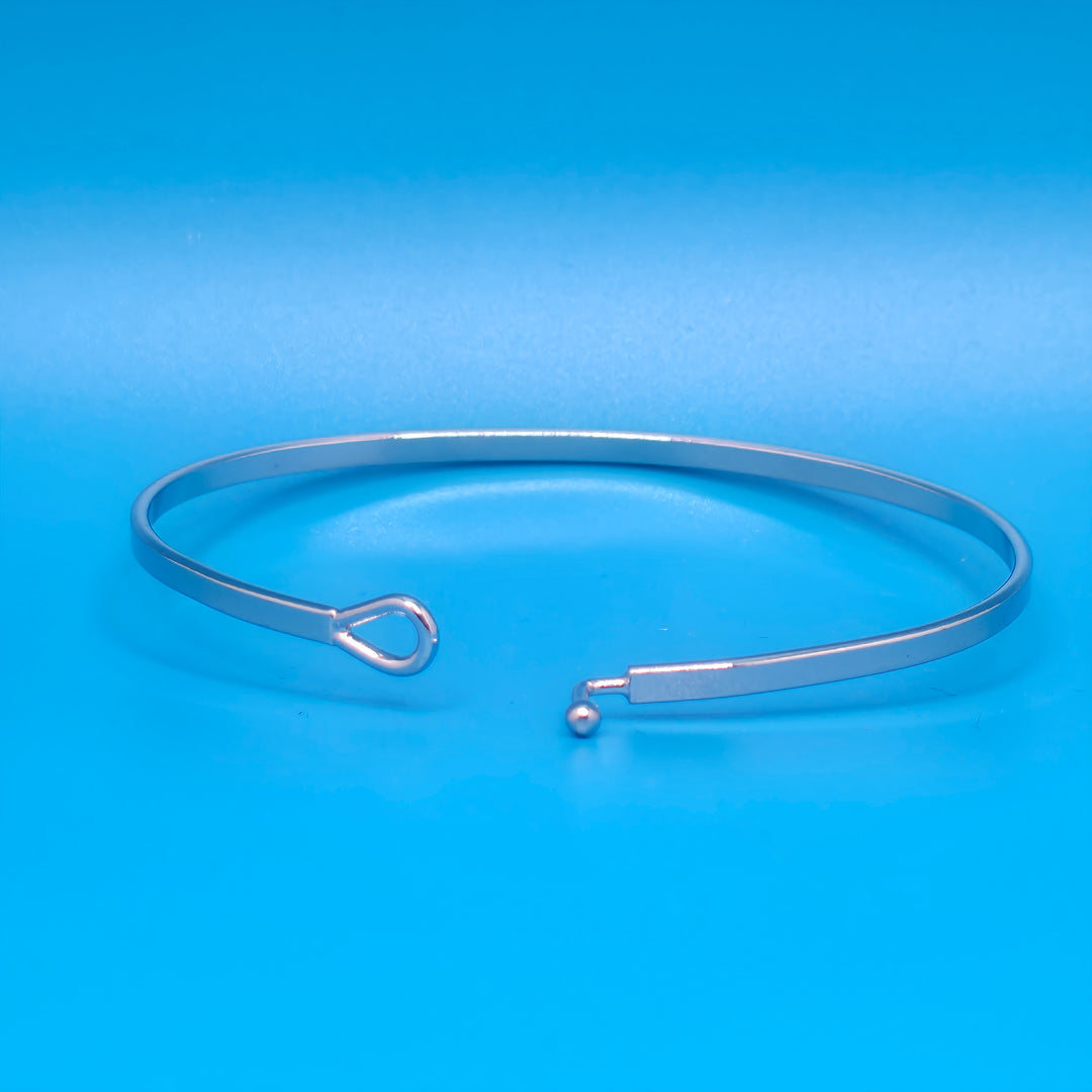 MY ONLY HOPE IS IN YOU Inspirational Message Bracelet Positive Message Engraved Thin Bangle - Jewelry
