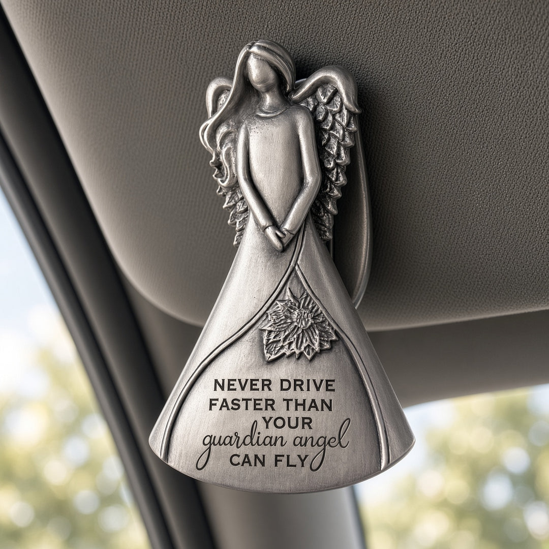 Never Drive Faster - Angel Visor Clip
