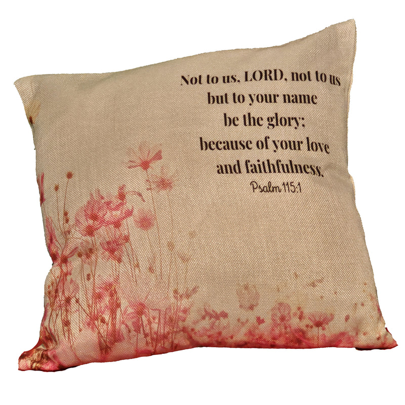 Not to us, LORD Square Pillow