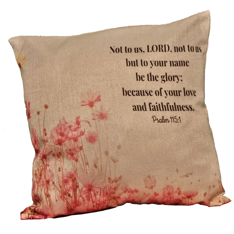 Not to us, LORD Square Pillow