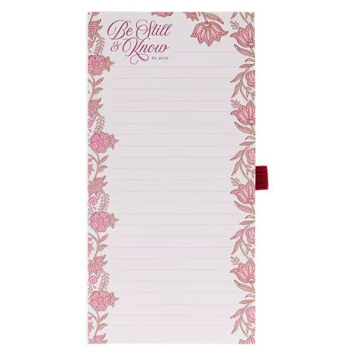 Notepad and pen