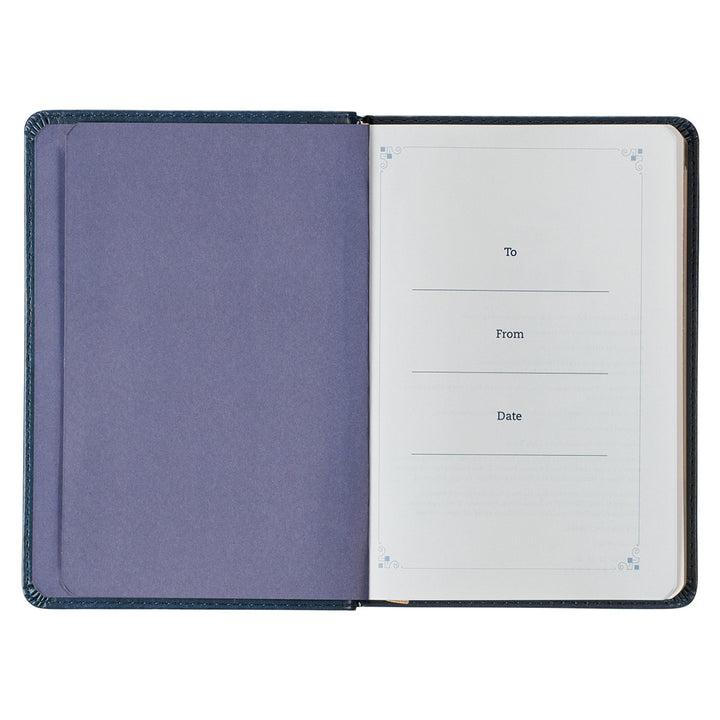 One Minute with God for Students Blue Faux Leather Devotional - BY RONALD A. BEERS, AMY E. MASON, KATHERINE J. BUTLER - General Gift Book