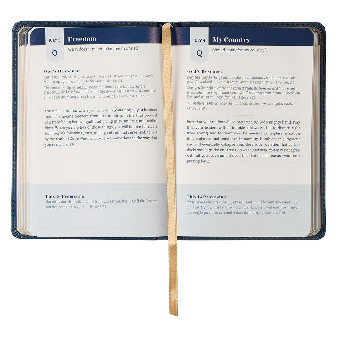 One Minute with God for Students Blue Faux Leather Devotional - BY RONALD A. BEERS, AMY E. MASON, KATHERINE J. BUTLER - General Gift Book