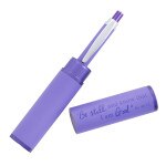 Stylish Pen and Case - Purple - "Be Still And Know That I Am God."  Ps. 46:10