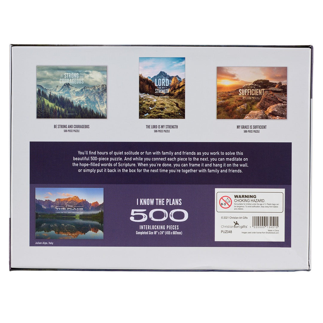 I Know The Plans Grand Tetons 500-piece Jigsaw Puzzle - Jeremiah 29:11